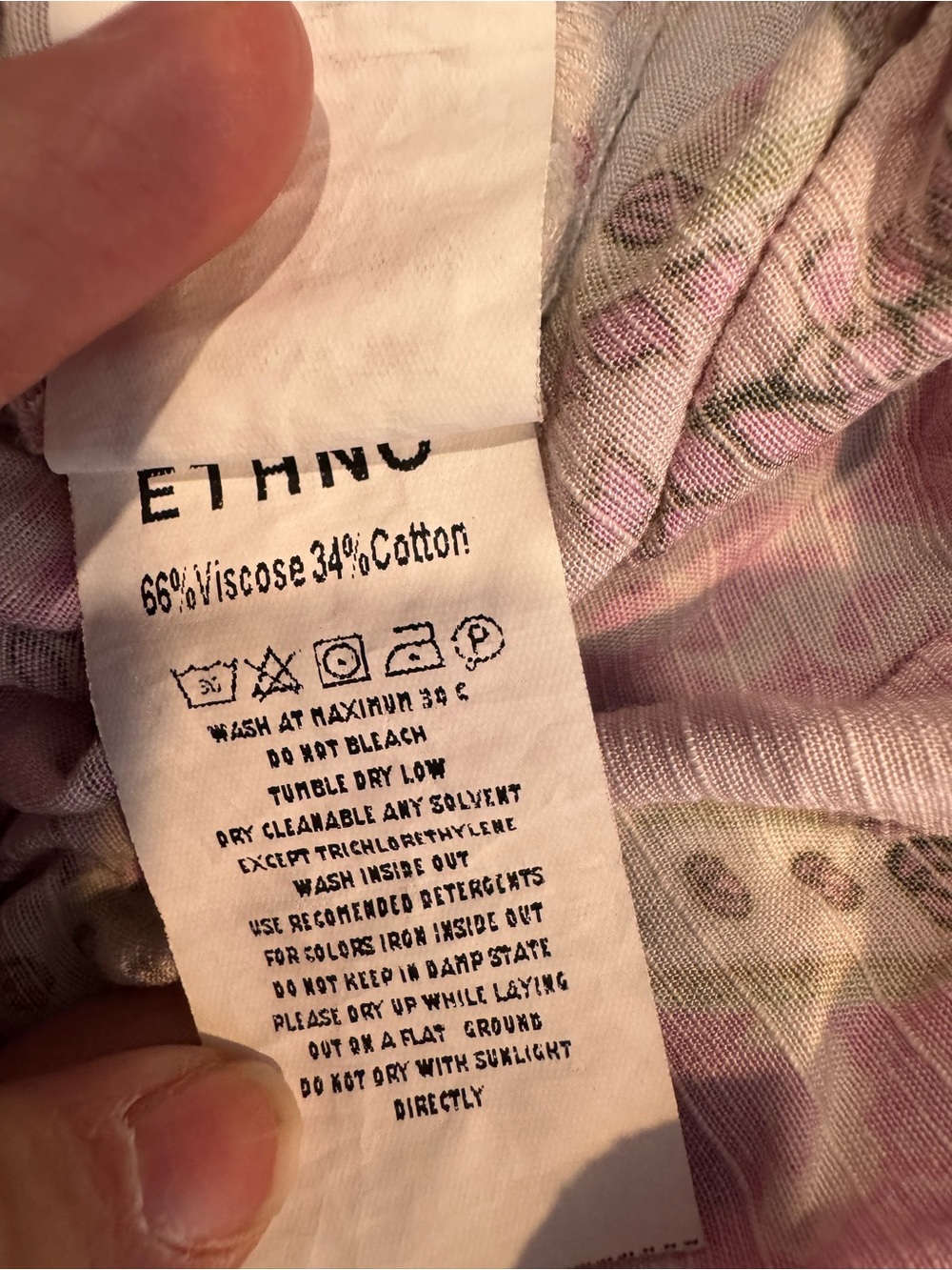 Colorful Pink Paisley boho patchwork Harem Pants size medium - Picture 8 of 9